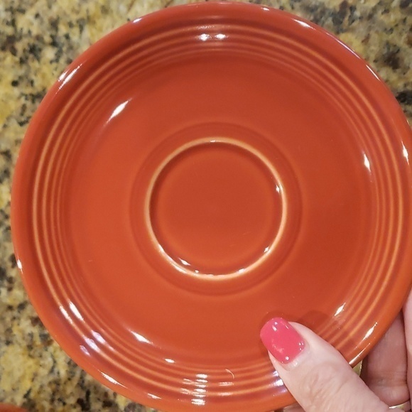 FIESTA SET 2 RUST CUP/ SAUCER SET FOR 2 - Picture 8 of 9
